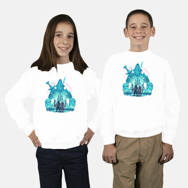 Captain Of The Knights Of Pluto-Youth-Crew Neck-Sweatshirt-hypertwenty