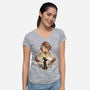 Balamb Elite Mercenary-Womens-V-Neck-Tee-hypertwenty