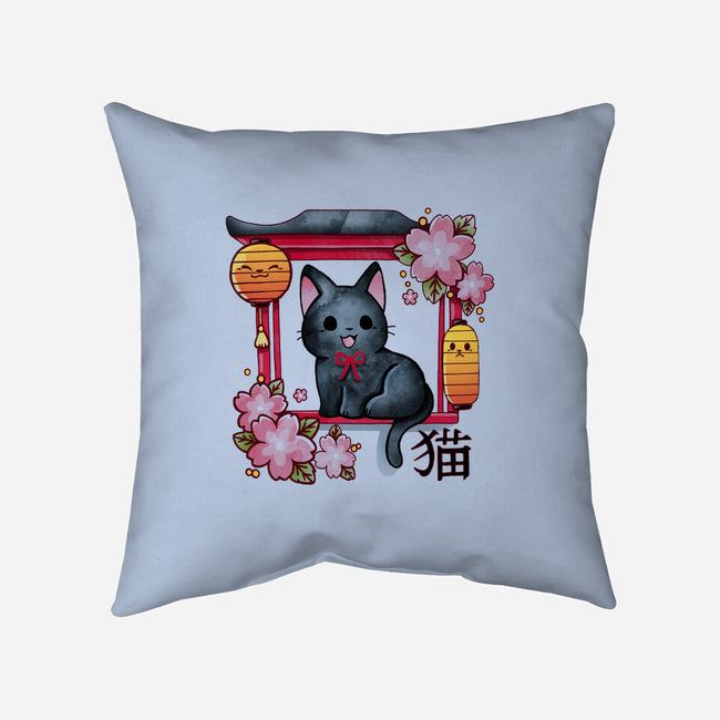 Japan Kitten-None-Removable Cover w Insert-Throw Pillow-Vallina84