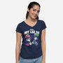 Not Like Bros-Womens-V-Neck-Tee-estudiofitas