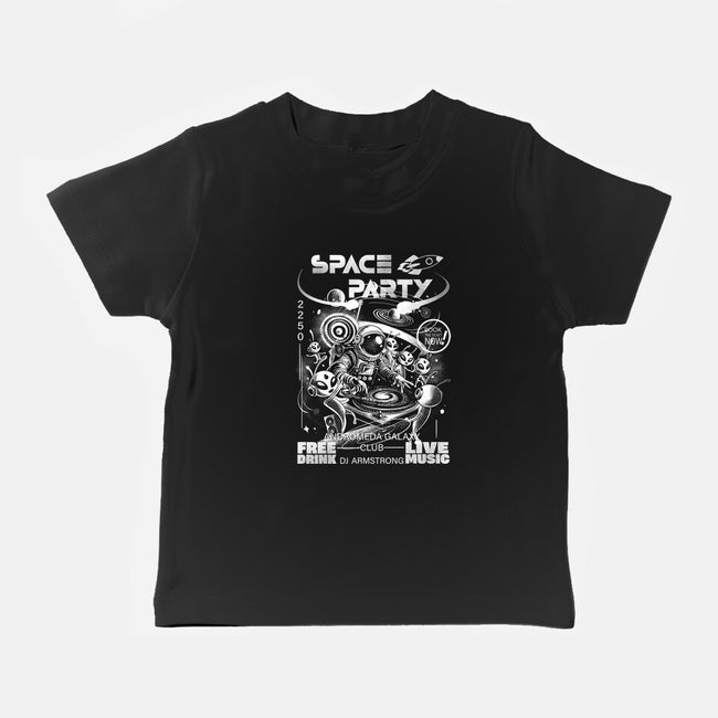 Space Party-Baby-Basic-Tee-fanfabio