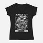 Space Party-Womens-V-Neck-Tee-fanfabio