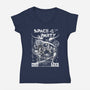 Space Party-Womens-V-Neck-Tee-fanfabio