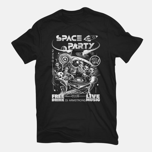 Space Party-Womens-Fitted-Tee-fanfabio