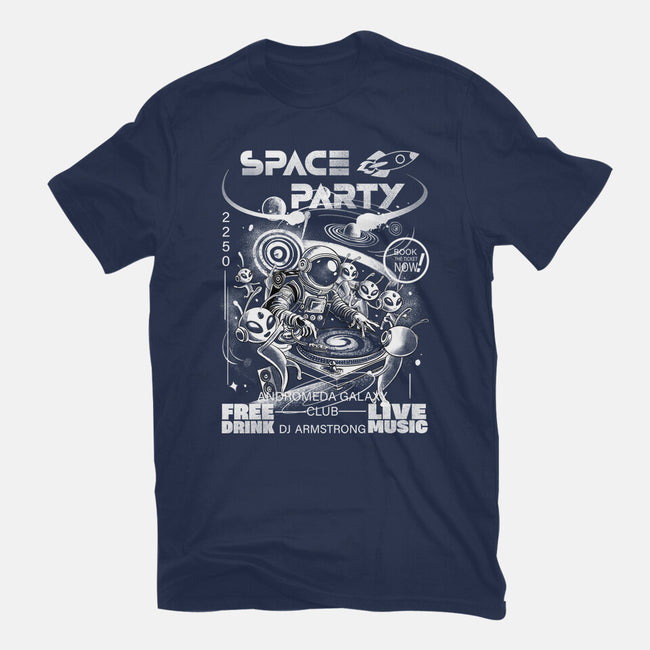 Space Party-Womens-Fitted-Tee-fanfabio