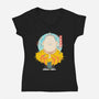 Ex Hitman Sakamoto-Womens-V-Neck-Tee-constantine2454