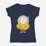 Ex Hitman Sakamoto-Womens-V-Neck-Tee-constantine2454