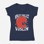 World's Smallest Violin-Womens-V-Neck-Tee-estudiofitas