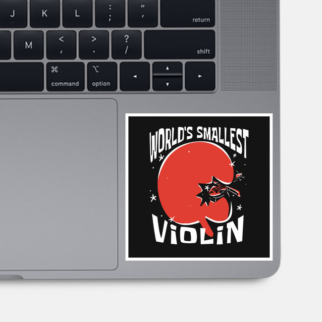 World's Smallest Violin-None-Glossy-Sticker-estudiofitas