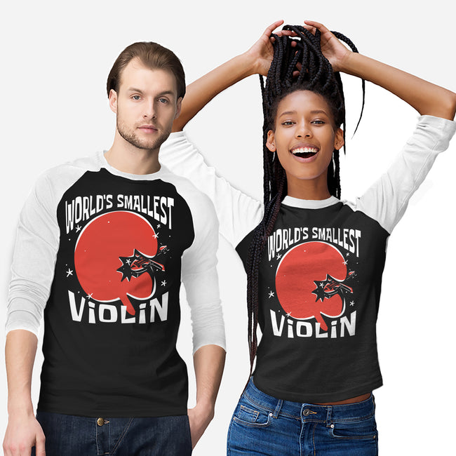 World's Smallest Violin-Unisex-Baseball-Tee-estudiofitas
