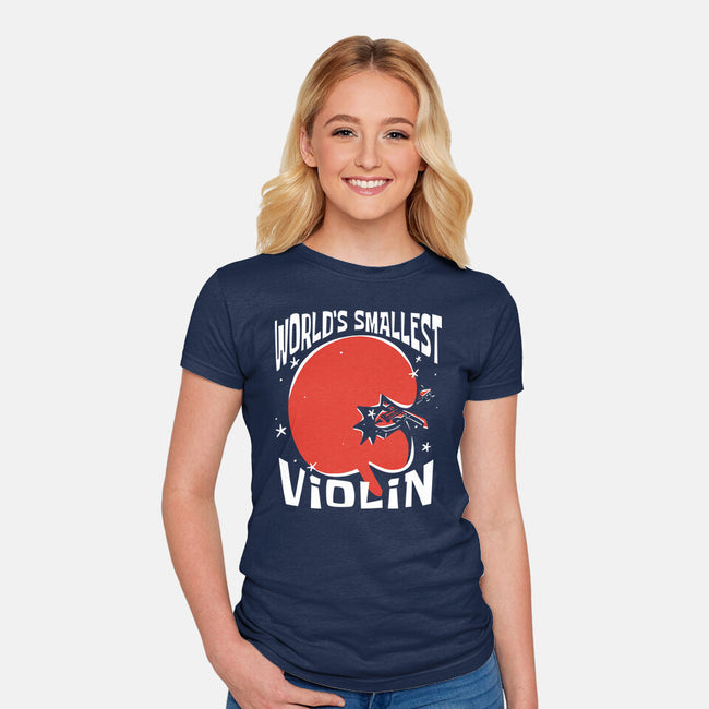 World's Smallest Violin-Womens-Fitted-Tee-estudiofitas