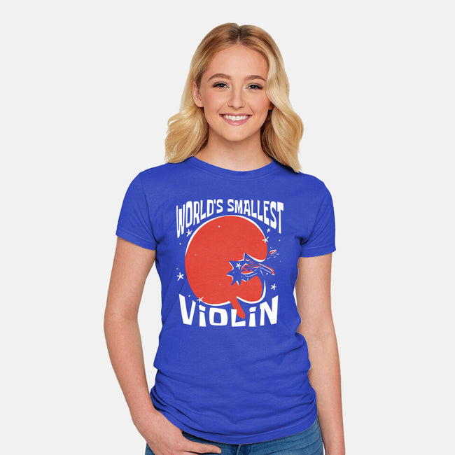 World's Smallest Violin-Womens-Fitted-Tee-estudiofitas