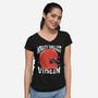 World's Smallest Violin-Womens-V-Neck-Tee-estudiofitas