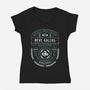 Minrathous Private Investigator Crest-Womens-V-Neck-Tee-LAGELANTEE
