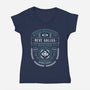 Minrathous Private Investigator Crest-Womens-V-Neck-Tee-LAGELANTEE