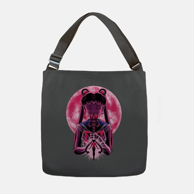 Heart Moon Wand-None-Adjustable Tote-Bag-rmatix