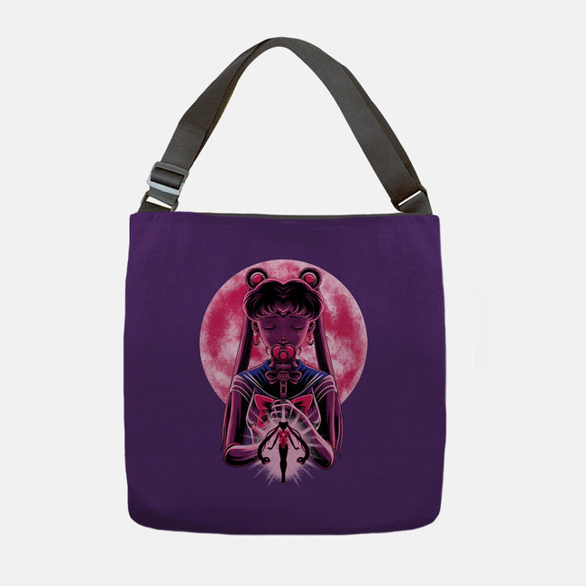 Heart Moon Wand-None-Adjustable Tote-Bag-rmatix