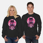 Heart Moon Wand-Unisex-Crew Neck-Sweatshirt-rmatix