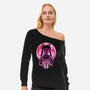 Heart Moon Wand-Womens-Off Shoulder-Sweatshirt-rmatix