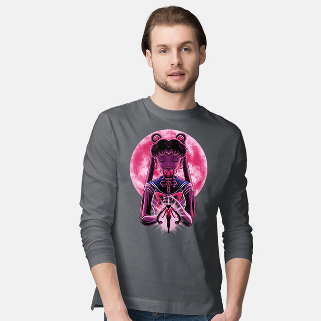 Heart Moon Wand-Mens-Long Sleeved-Tee-rmatix