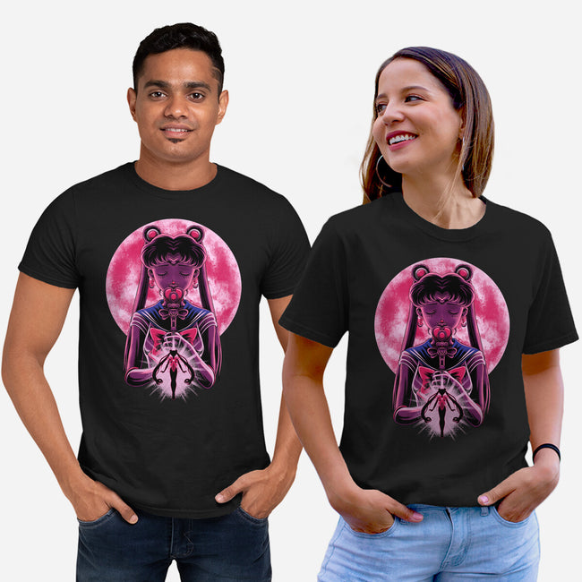 Heart Moon Wand-Unisex-Basic-Tee-rmatix