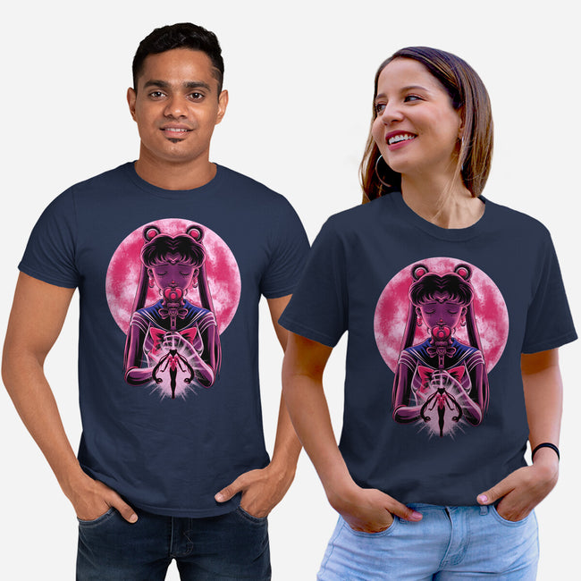 Heart Moon Wand-Unisex-Basic-Tee-rmatix