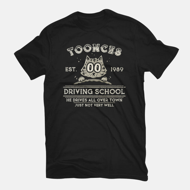 Toonces Driving School-Mens-Basic-Tee-kg07