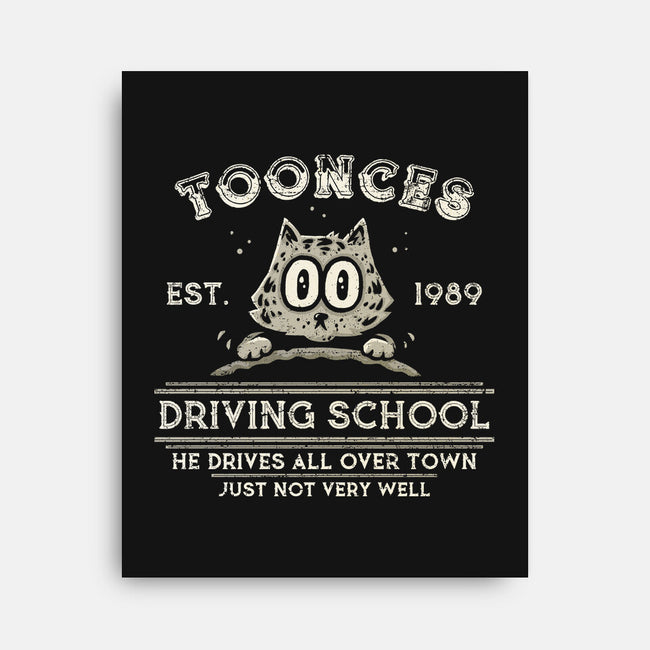 Toonces Driving School-None-Stretched-Canvas-kg07