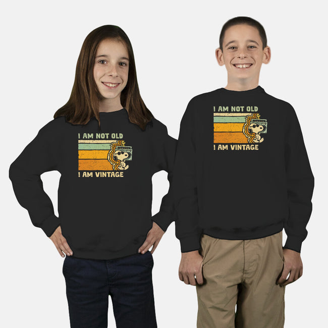 Vintage Vibes-Youth-Crew Neck-Sweatshirt-kg07