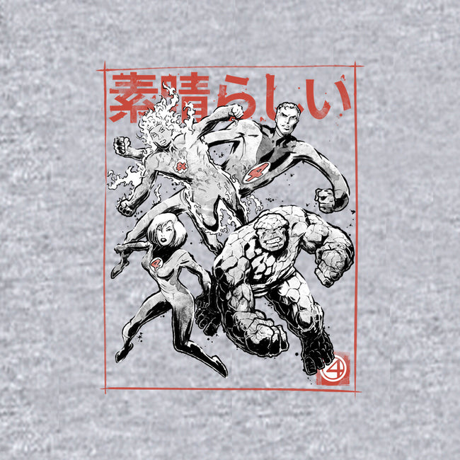 Fantastic Superheroes Sumi-e-Unisex-Crew Neck-Sweatshirt-Astrobot Invention