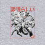 Fantastic Superheroes Sumi-e-Unisex-Crew Neck-Sweatshirt-Astrobot Invention