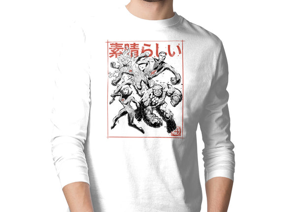 Fantastic Superheroes Sumi-e