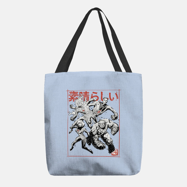 Fantastic Superheroes Sumi-e-None-Basic Tote-Bag-Astrobot Invention