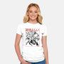 Fantastic Superheroes Sumi-e-Womens-Fitted-Tee-Astrobot Invention