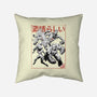 Fantastic Superheroes Sumi-e-None-Removable Cover w Insert-Throw Pillow-Astrobot Invention