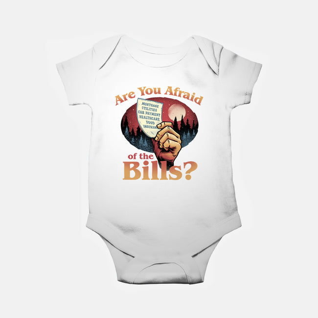 Are You Afraid Of The Bills-Baby-Basic-Onesie-glitchygorilla