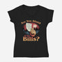 Are You Afraid Of The Bills-Womens-V-Neck-Tee-glitchygorilla