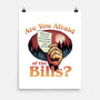 Are You Afraid Of The Bills-None-Matte-Poster-glitchygorilla