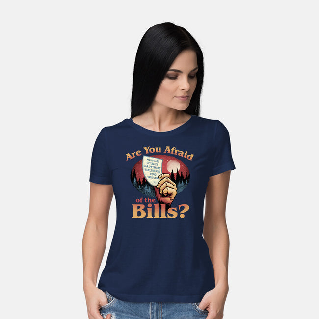 Are You Afraid Of The Bills-Womens-Basic-Tee-glitchygorilla