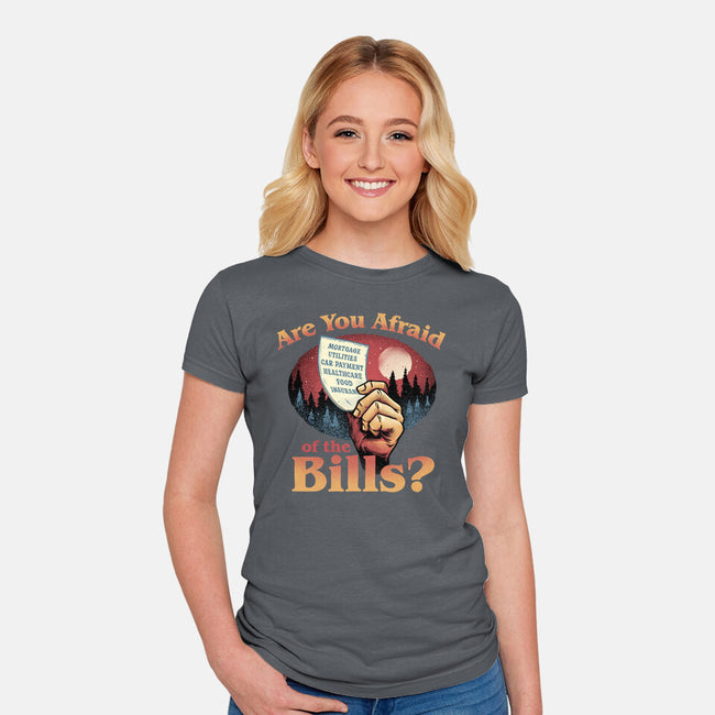 Are You Afraid Of The Bills-Womens-Fitted-Tee-glitchygorilla