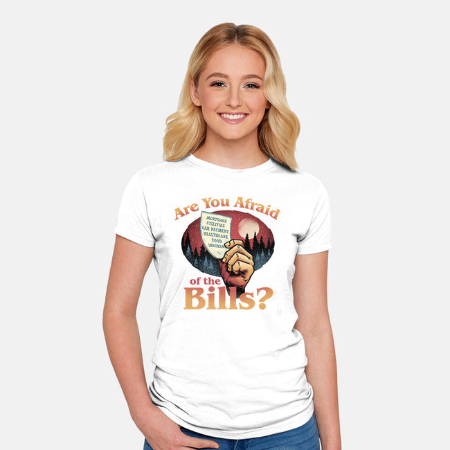 Are You Afraid Of The Bills-Womens-Fitted-Tee-glitchygorilla