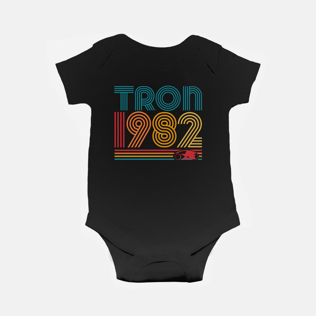 Tron 1982-Baby-Basic-Onesie-rocketman_art