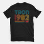 Tron 1982-Womens-Fitted-Tee-rocketman_art