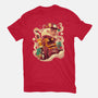 Solar Dragon-Womens-Fitted-Tee-Bruno Mota