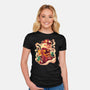 Solar Dragon-Womens-Fitted-Tee-Bruno Mota