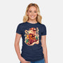 Solar Dragon-Womens-Fitted-Tee-Bruno Mota