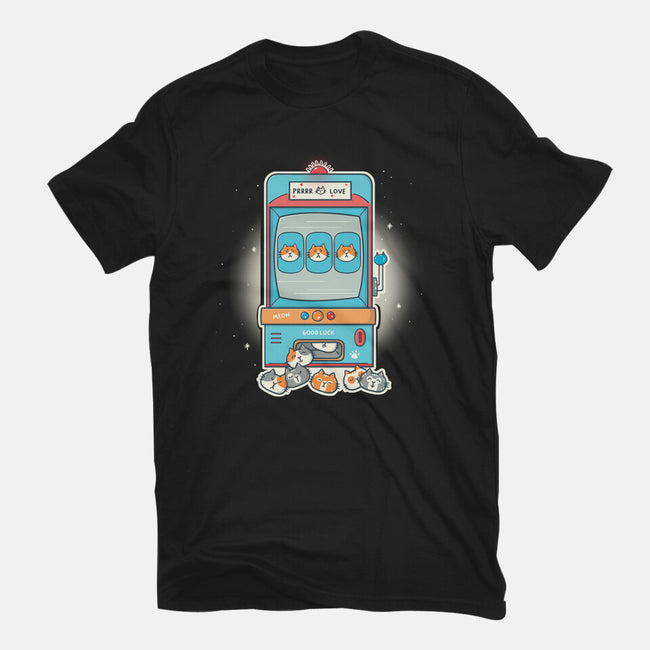 Slot Meowchine-Womens-Fitted-Tee-Freecheese