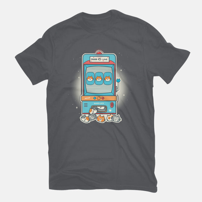 Slot Meowchine-Womens-Fitted-Tee-Freecheese