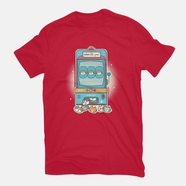 Slot Meowchine-Womens-Fitted-Tee-Freecheese