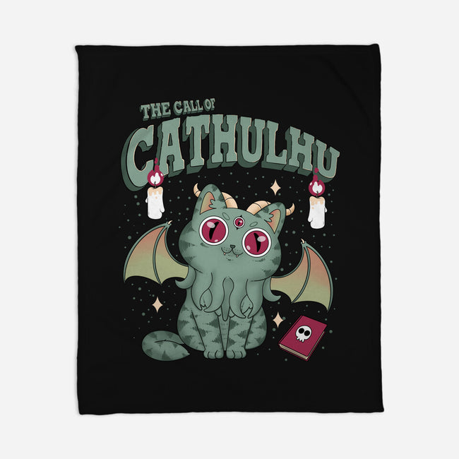 Summon Cathulhu-None-Fleece-Blanket-Tri haryadi